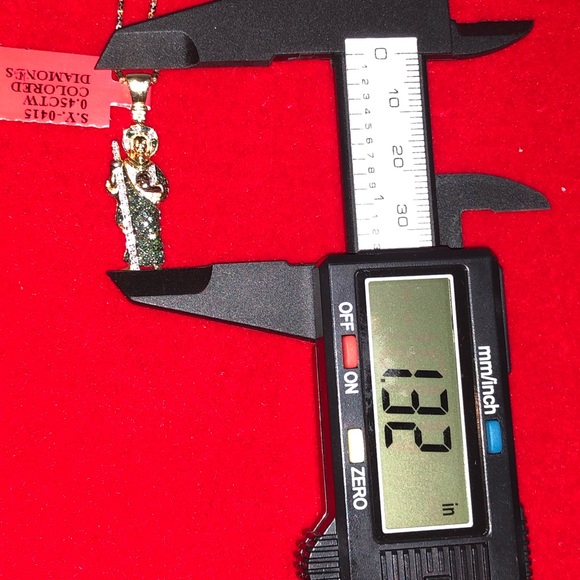 Real diamond custom made saint Jude pendant, best Christmas gift, free appraisal - Picture 10 of 10